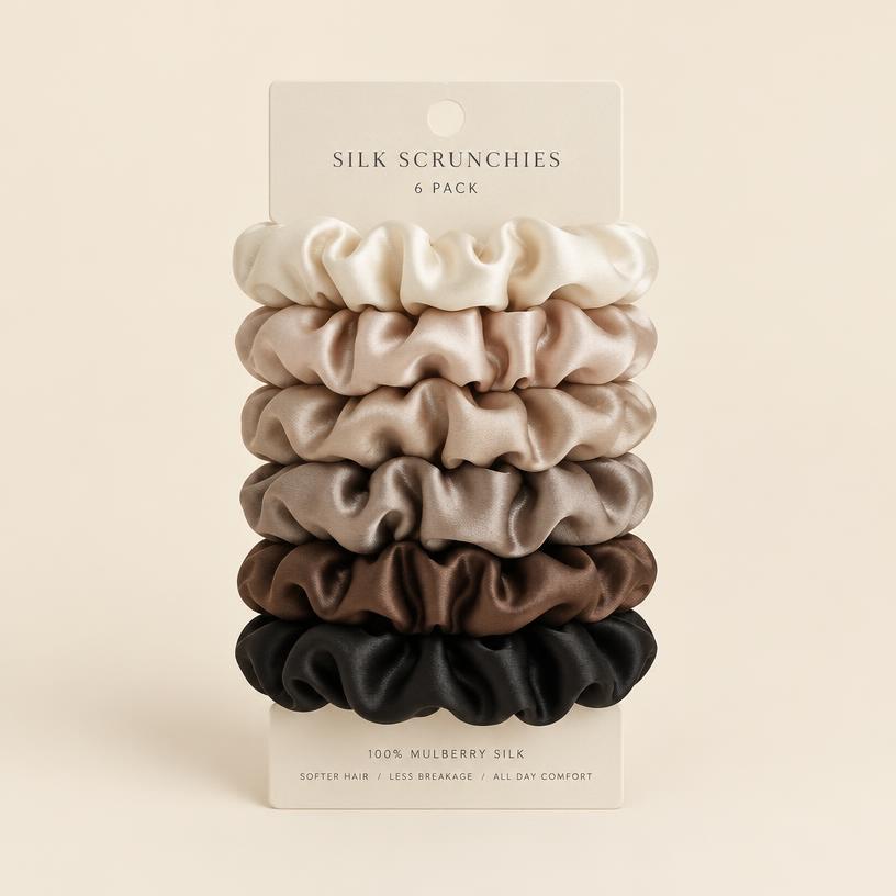 Silk Scrunchie Pack